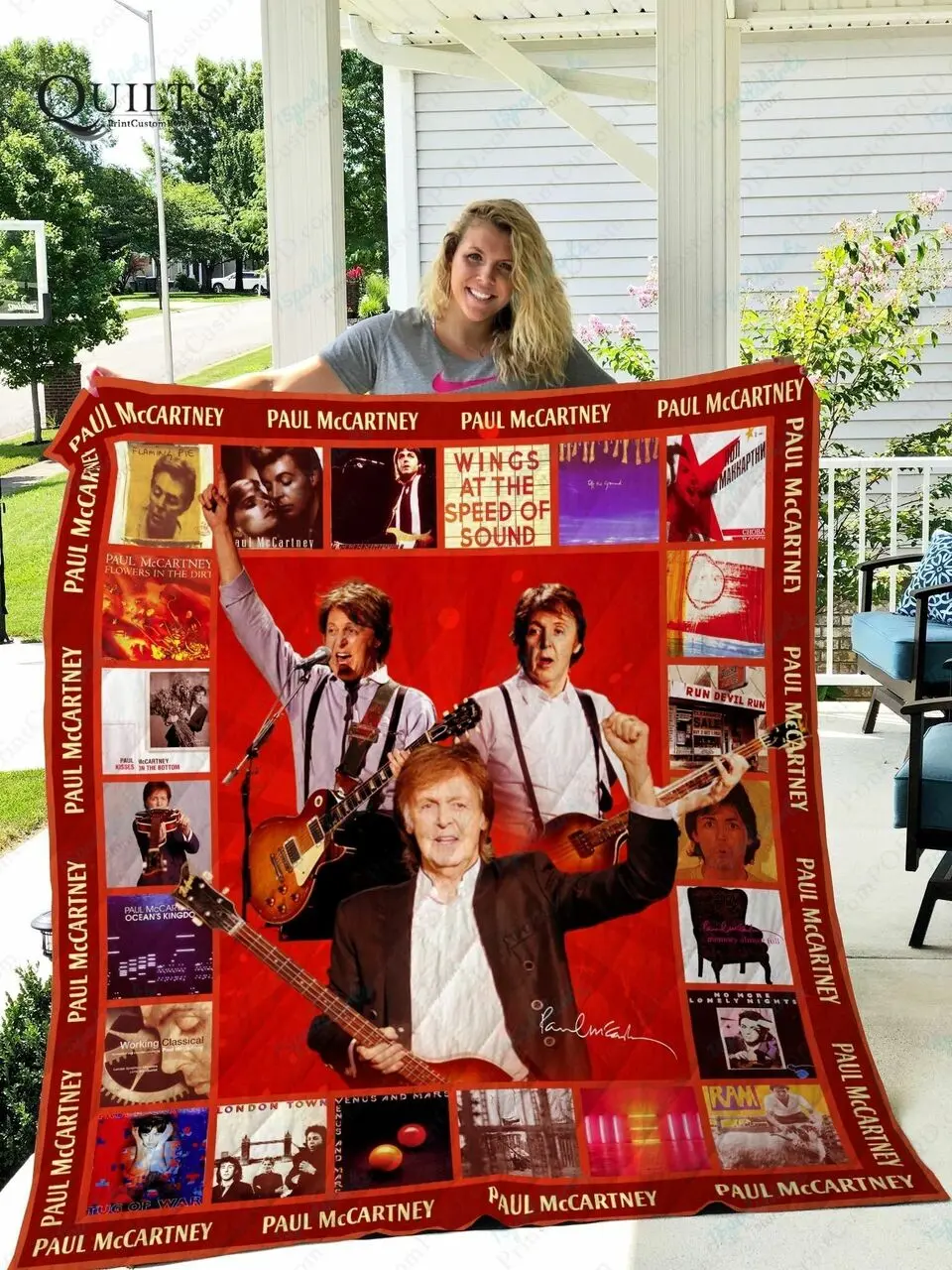Tlmus Paul Mccartney Quilt Blanket Ver 2 and Home Decor