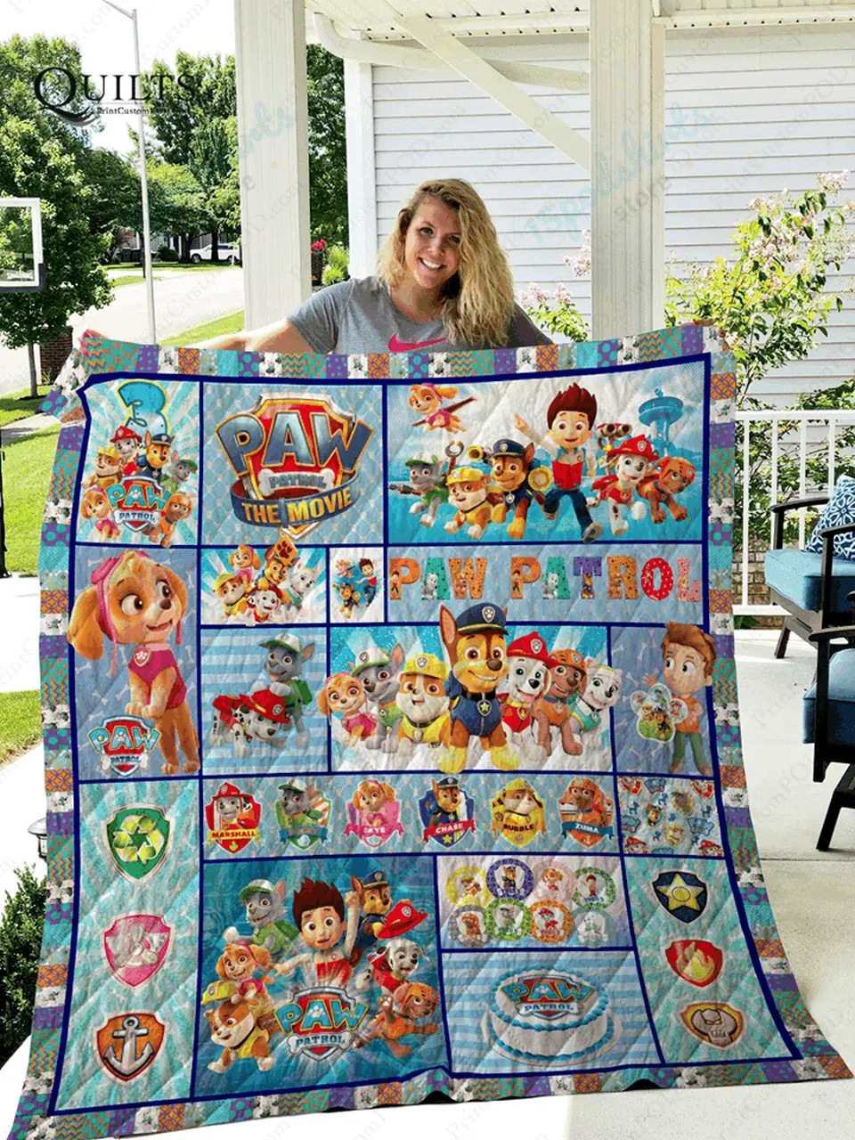 Tlmus Paw Patrol Quilt Blanket and Home Decor