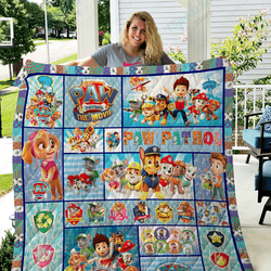 Tlmus Paw Patrol Quilt Blanket and Home Decor