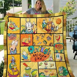 Tlmus Rocko S Modern Life Quilt Blanket and Home Decor