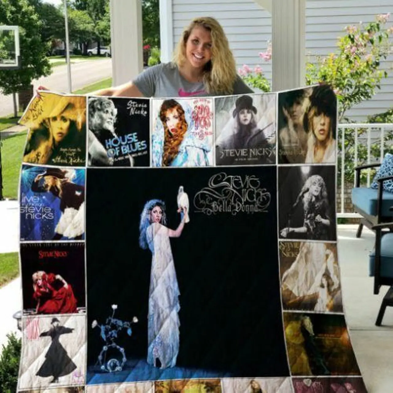 Tlmus Stevie Nicks Quilt Blanket Ver 2 and Home Decor