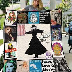 Tlmus Stevie Nicks Quilt Blanket Ver 6 and Home Decor