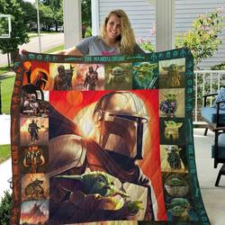 Tlmus The Mandalorian Ver 2 Quilt Blanket and Home Decor