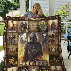 Tlmus The Mandalorian Ver 3 Quilt Blanket and Home Decor