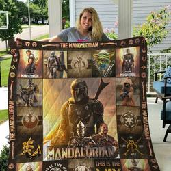 Tlmus The Mandalorian Ver 4 Quilt Blanket and Home Decor