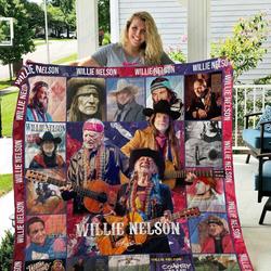 Tlmus Willie Nelson Quilt Blanket and Home Decor