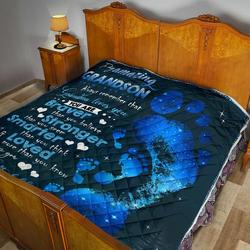 To My Amazing Grandson Quilt Blanket Dhc02011276Dd and Home Decor