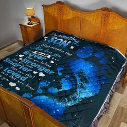 To My Amazing Son Quilt Blanket Dhc02011283Dd and Home Decor