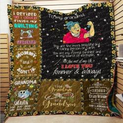 To My Beloved Grandma Clh091098Q Quilt Blanket and Home Decor