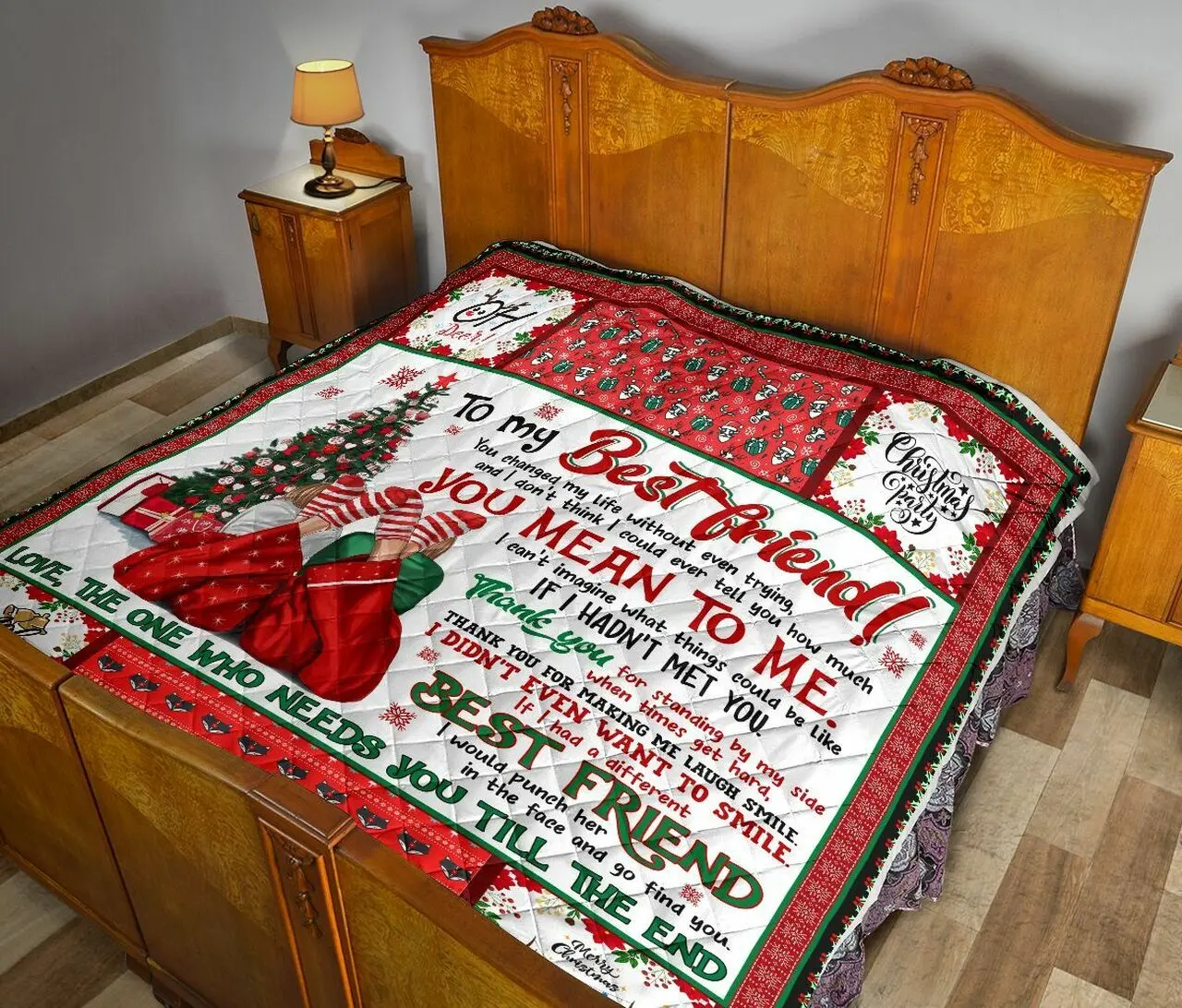 To My Best Friend Quilt Blanket Dhc02011682Dd and Home Decor