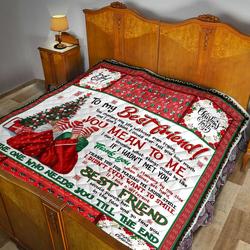 To My Best Friend Quilt Blanket Dhc02011682Dd and Home Decor