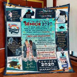 To My Best Friend Senior 2020 Quilt Blanket and Home Decor