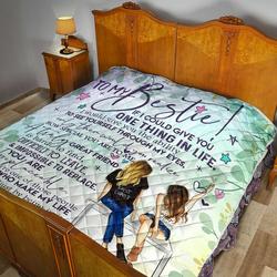 To My Bestie Quilt Blanket Dhc02011316Dd and Home Decor