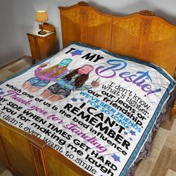 To My Bestie Quilt Blanket Dhc02011548Dd and Home Decor