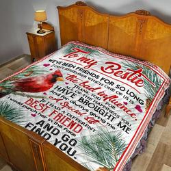 To My Bestie Quilt Blanket Dhc02011694Dd and Home Decor