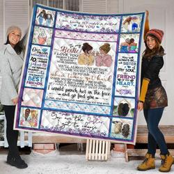 To My Bestie You Are The Sister Gs-Cl-Nt1307 Quilt Blanket and Home Decor