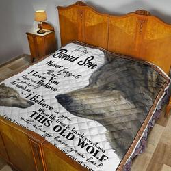 To My Bonus Son Quilt Blanket Dhc02011380Dd and Home Decor