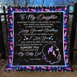 To My Daughter Ah Quilt Derqor and Home Decor