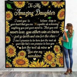 To My Daughter Ah Quilt Derqqy and Home Decor