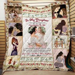 To My Daughter Mom Cl2100534Mdq Quilt Blanket and Home Decor