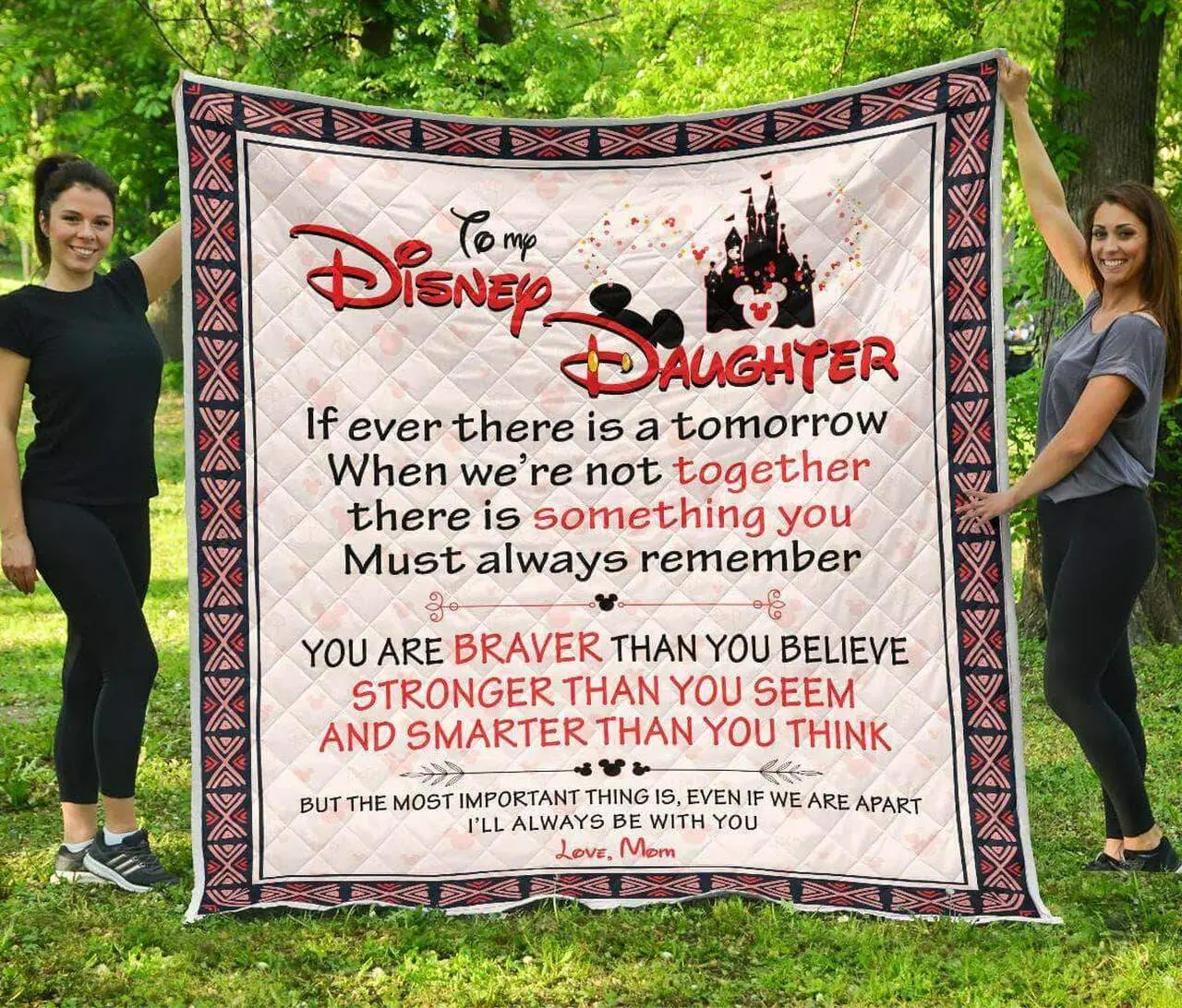 To My Daughter Premium Quilt Quilt and Home Decor