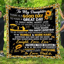 To My Daughter  Quilt and Home Decor