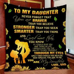 To My Daughter - Quilt - Pod000073 and Home Decor