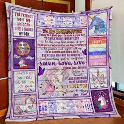 To My Daughter, Today Is A Good Day Quilt Blanket and Home Decor