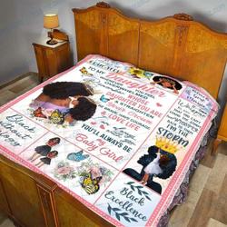 To My Daughter Whenever U Feel Overwhelmed-Mom Quilt and Home Decor