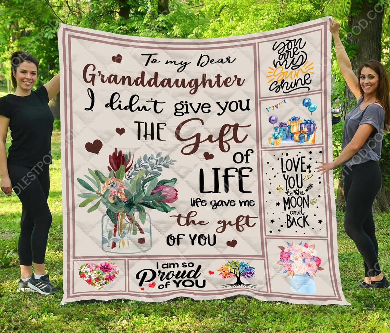 To My Dear Granddaughter Quilt and Home Decor