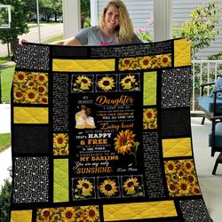 To My Dearest Daughter Quilt T2  Quilt and Home Decor