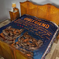 To My Girlfriend Quilt Blanket Dhc02011703Dd and Home Decor