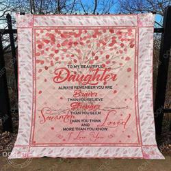 To My Granddaughter Ah Quilt Derqgh and Home Decor
