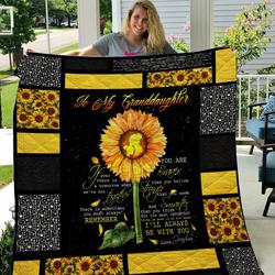 To My Granddaughter Quilt T2  Quilt and Home Decor