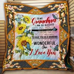 To My Grandma Hur Quilt Bevraa and Home Decor