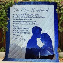 To My Husband Hur Quilt Bevryl and Home Decor