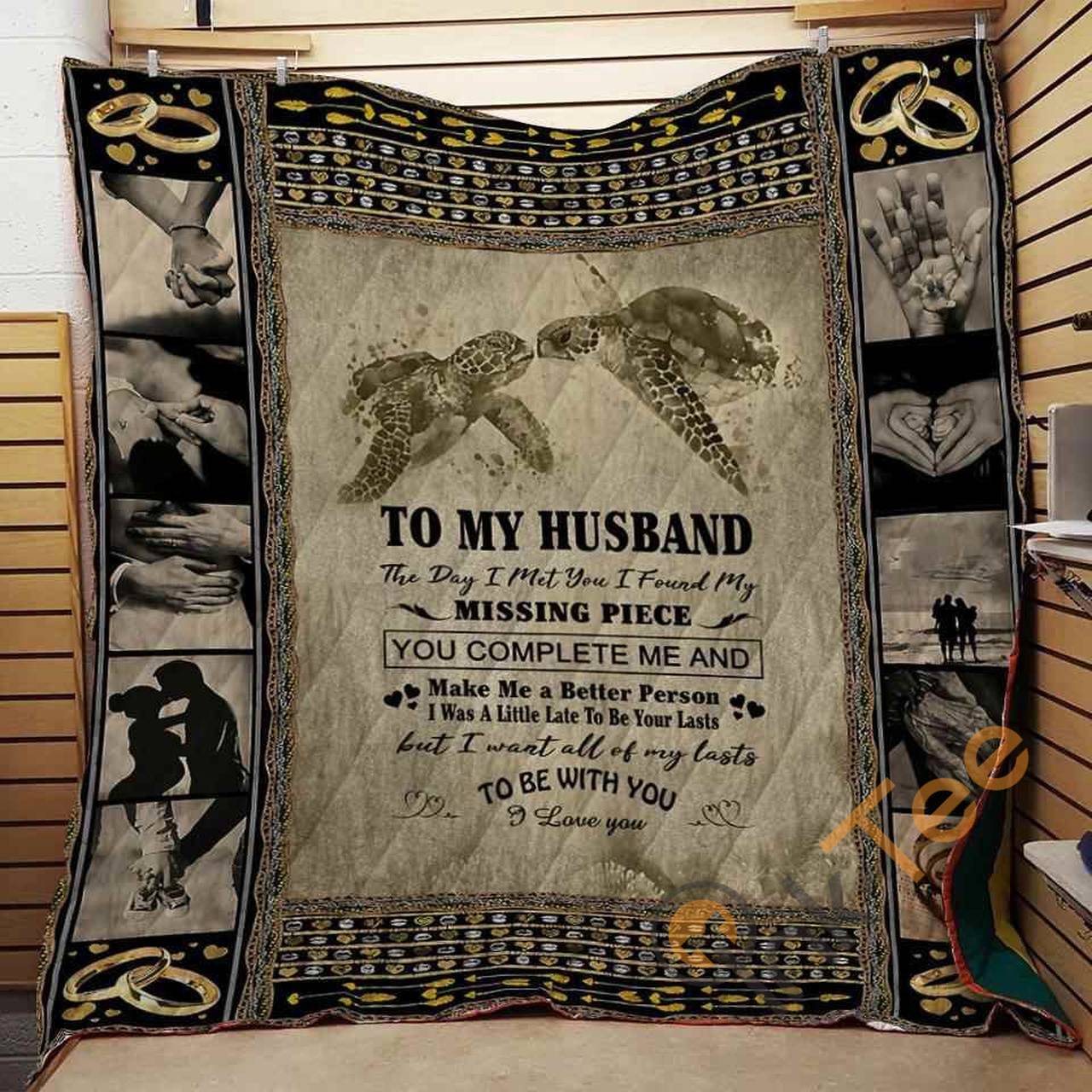 TO MY HUSBAND - MISSING PIECE Blanket TH0907 Quilt and Home Decor