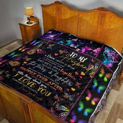 To My Husband Quilt Blanket Dhc02011288Dd and Home Decor