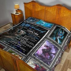 To My Husband Quilt Blanket Dhc02011292Dd and Home Decor