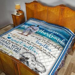 To My Husband Quilt Blanket Dhc02011645Dd and Home Decor
