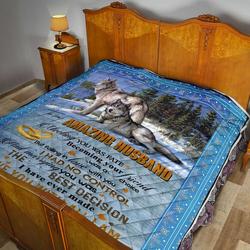 To My Husband Quilt Blanket Dhc02011677Dd and Home Decor