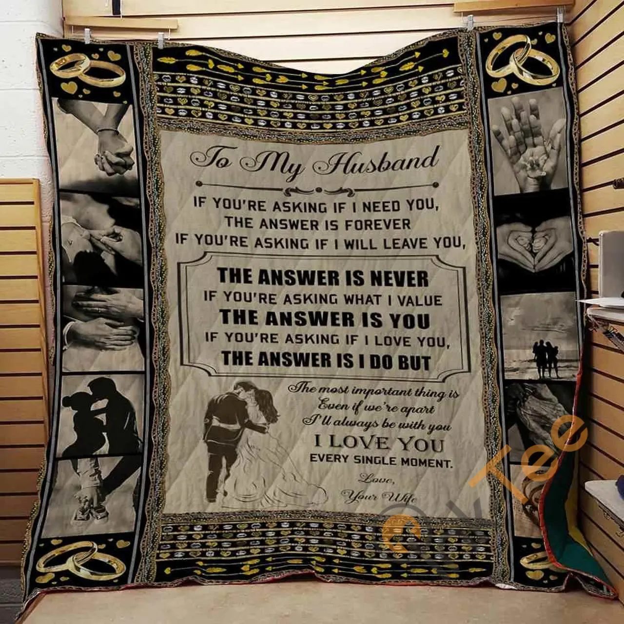 TO MY HUSBAND - THE ANSWER IS NEVER Blanket TH0907 Quilt and Home Decor