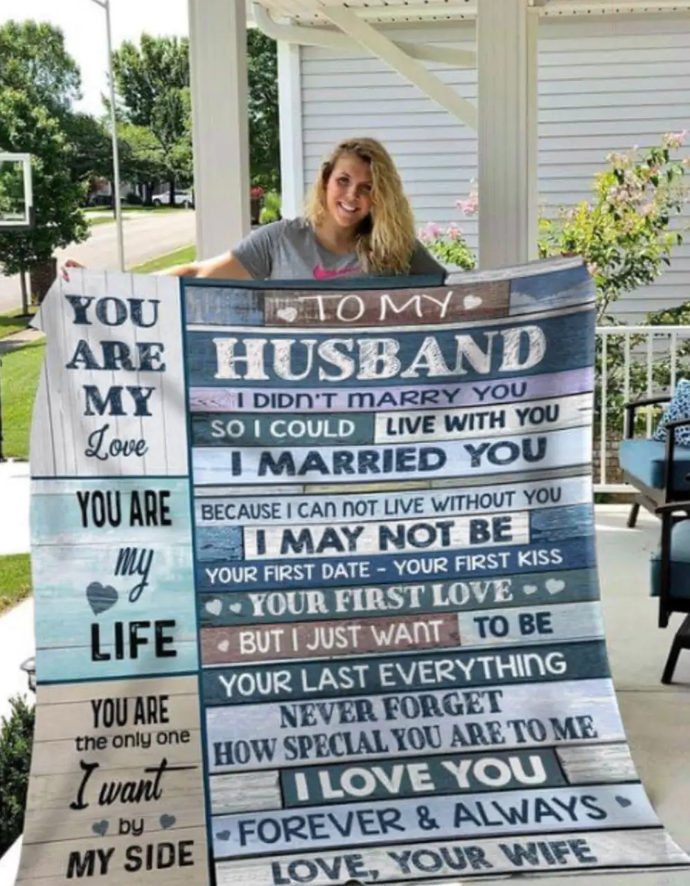 To My Husband You Are My Love You Are My Life You Are The Only One I Want By My Side Quilt Dnstyles and Home Decor