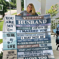 To My Husband You Are My Love You Are My Life You Are The Only One I Want By My Side Quilt  Dnstyles and Home Decor
