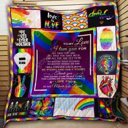 To My Love Lgbt Cl2100545Mdq Quilt Blanket and Home Decor