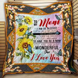 To My Mom Hur Quilt Bevrjg and Home Decor