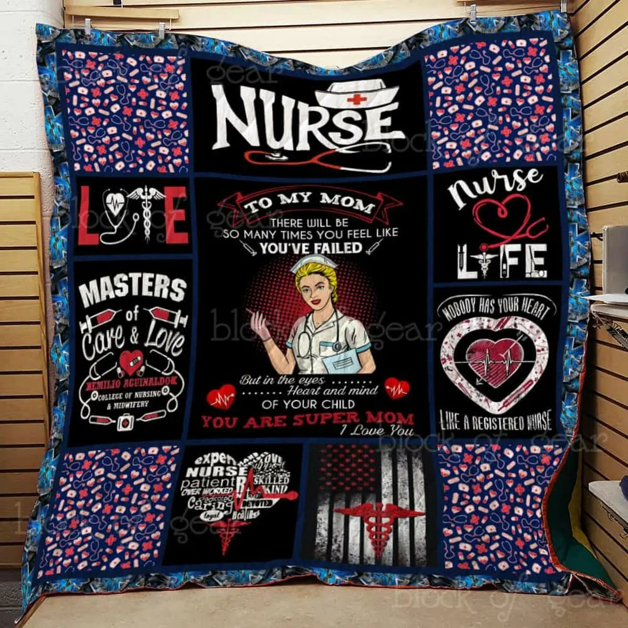 To My Mom Nurse Cl2100546Mdq Quilt Blanket and Home Decor