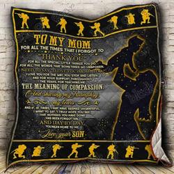 To My Mom, Thank You Hur Quilt hi and Home Decor
