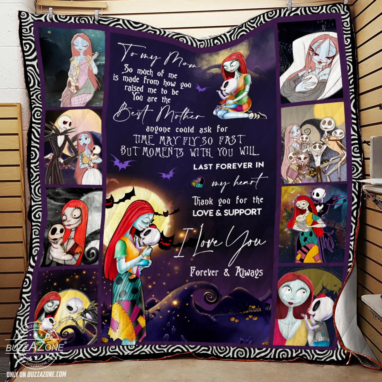 To My Mom Ver Son So Much Of Me Is Made From Nightmare Quilt Bt and Home Decor
