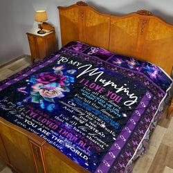 To My Mummy Quilt Blanket Dhc02011362Dd and Home Decor
